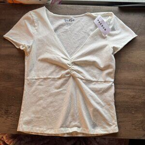 White Brandy Melville cinch top